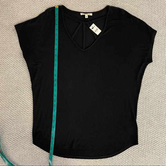 NWT Express black top with straps neck to chest - Picture 8 of 9